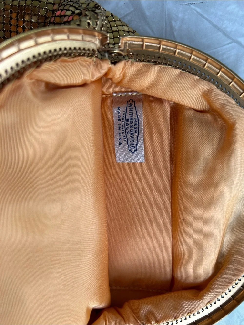 Whiting & Davis Mesh Wristlet Clutch
